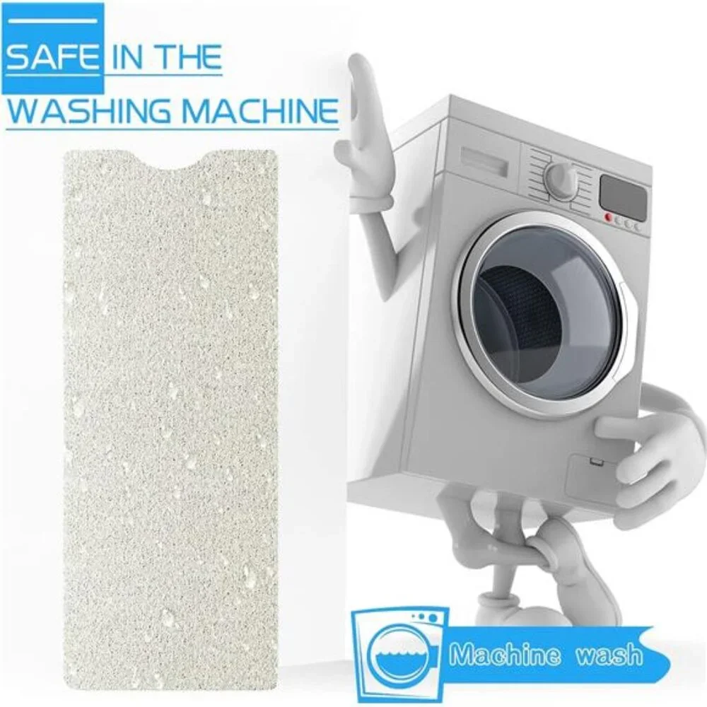 Non Slip Bathtub Mat Shower Mat Soft Loofah Bath Tub Mat for Bathroom 16x40 Whit